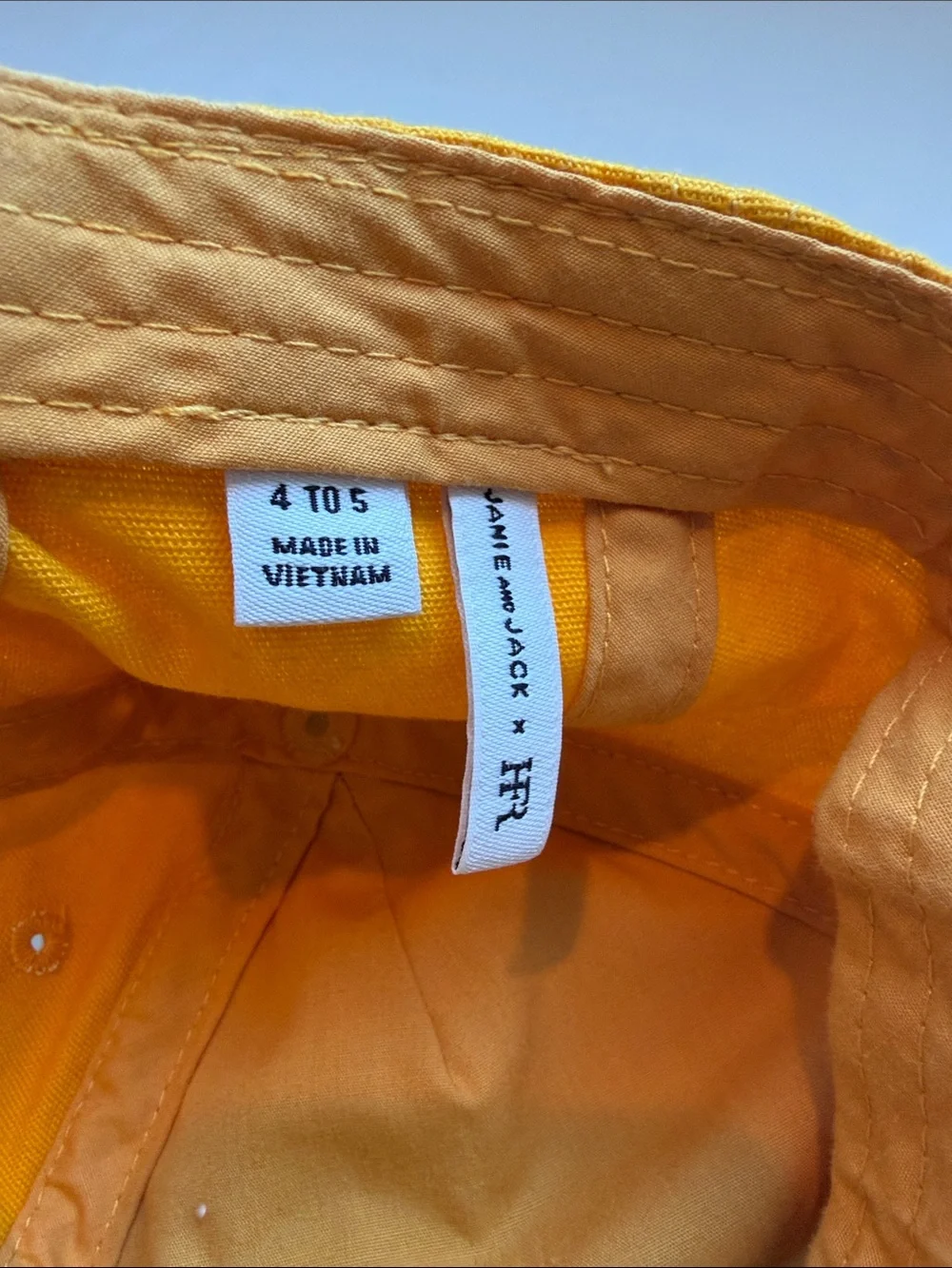 EUC Janie and Jack Yellow “FRESH” Embroidered Kids Cap